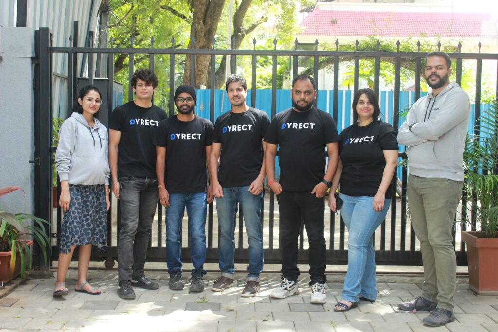 Team Dyrect with founders, Abhishek Agrawal and Yogesh Miharia