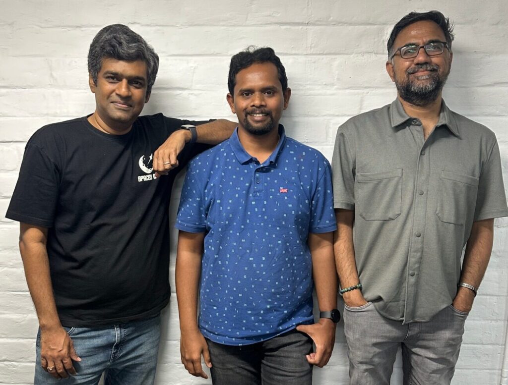 Co-founders of Quicklend (from L to R) - Raghuram Trikutam, Abhishek Uppala, and Arun Jadhav